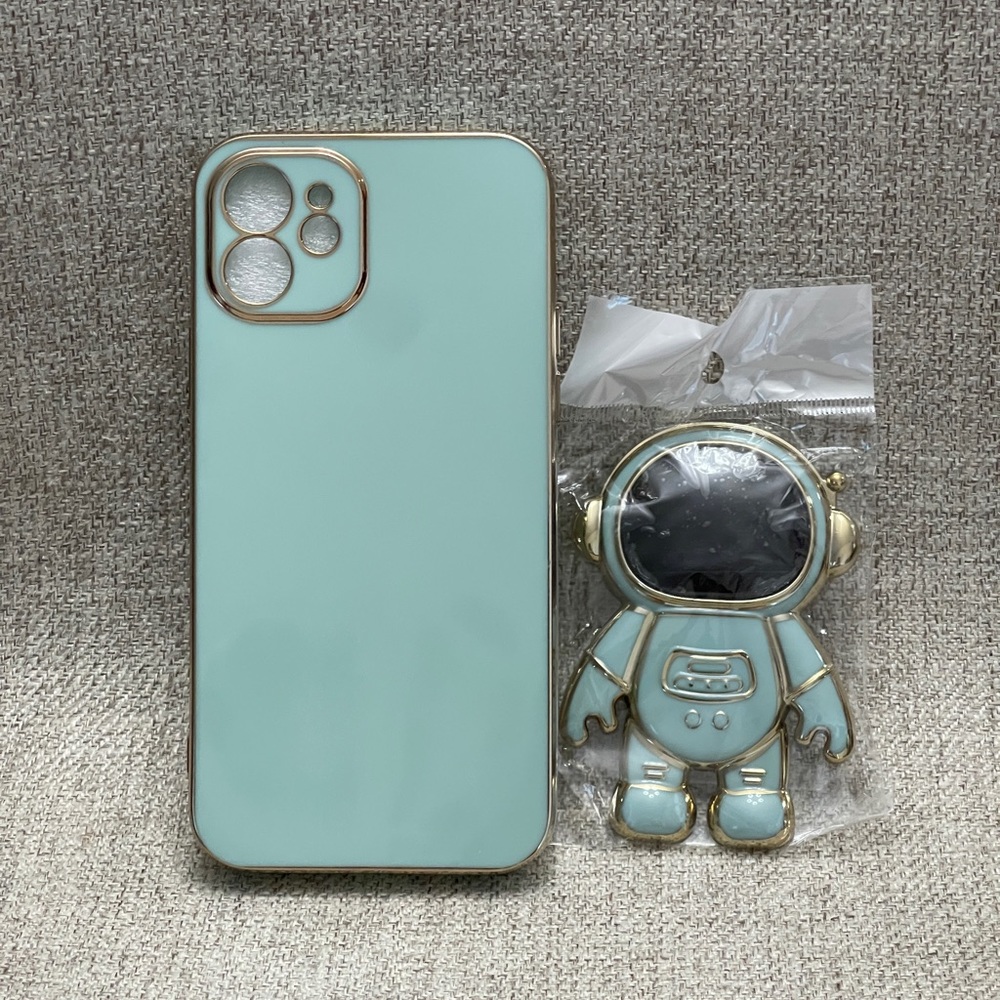 iPhone Case with Astronaut Shaped Stand - Tortoise - Picture 2 of 9